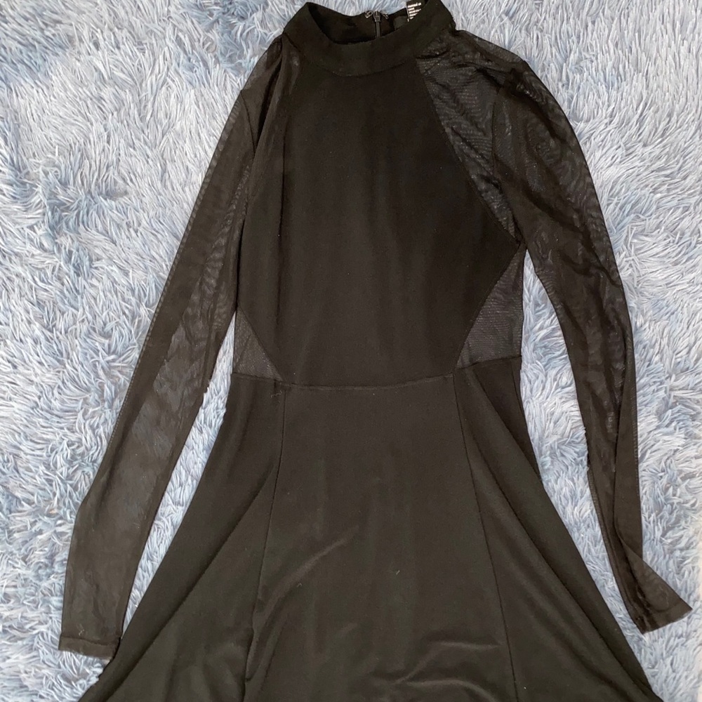 forever 21 black mini dress